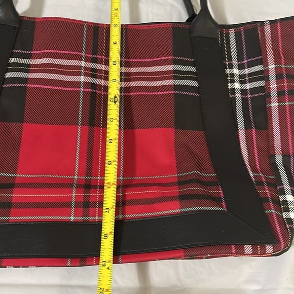 Victoria Secret plaid and botanical hand bag - Picture 11 of 13